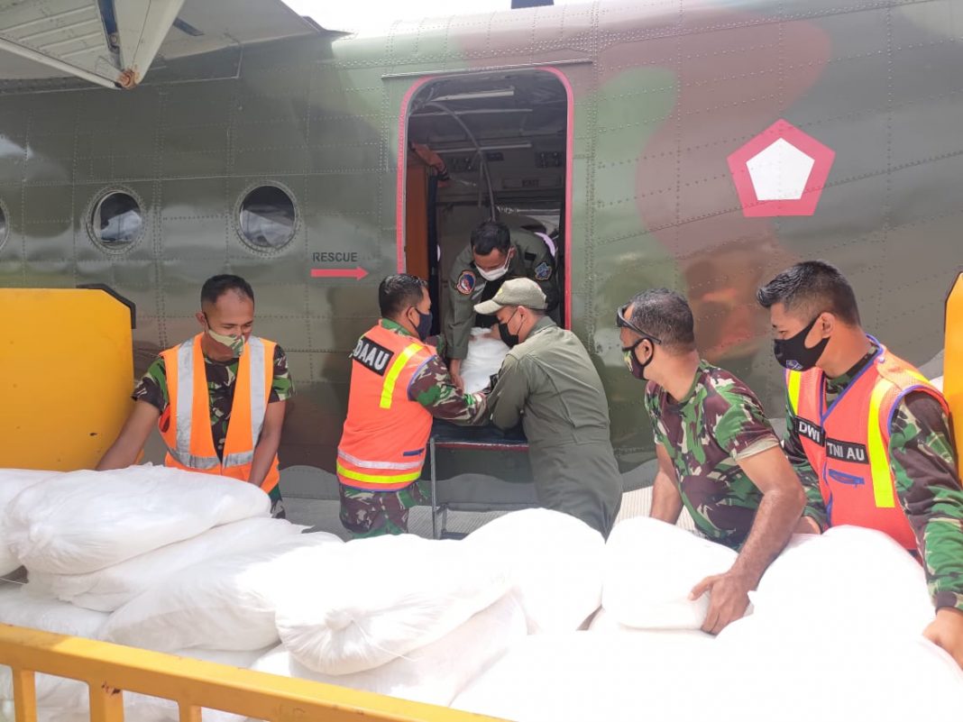 Bantu Sukseskan WSBK Mandalika, 2 Pesawat Cassa TNI AU Gelar TMC