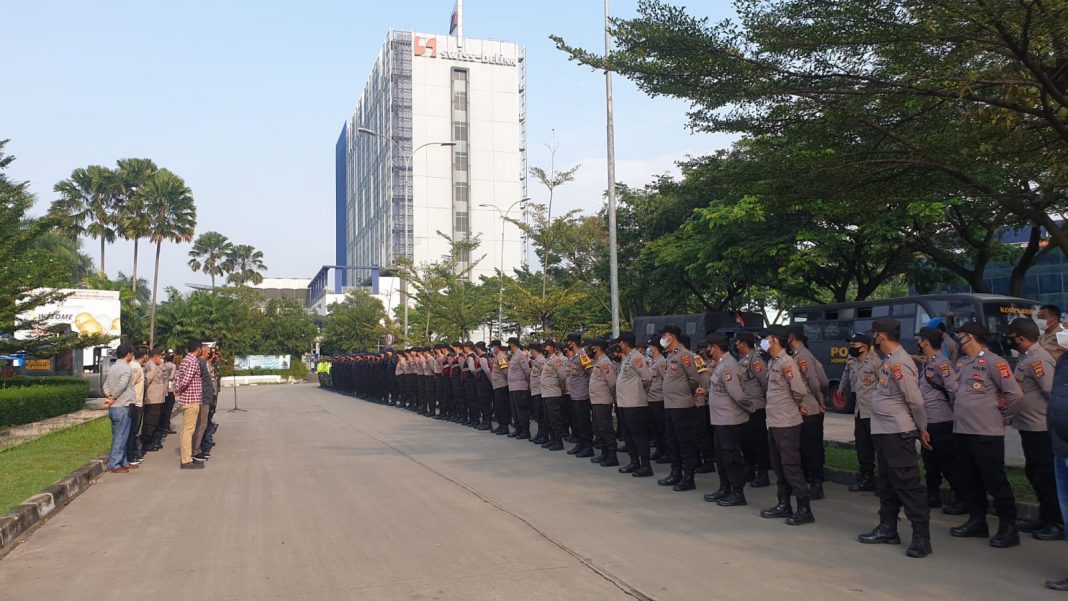 Batalyon A Pelopor Brimob Banten Ikuti Apel Pengamanan Aksi Unras