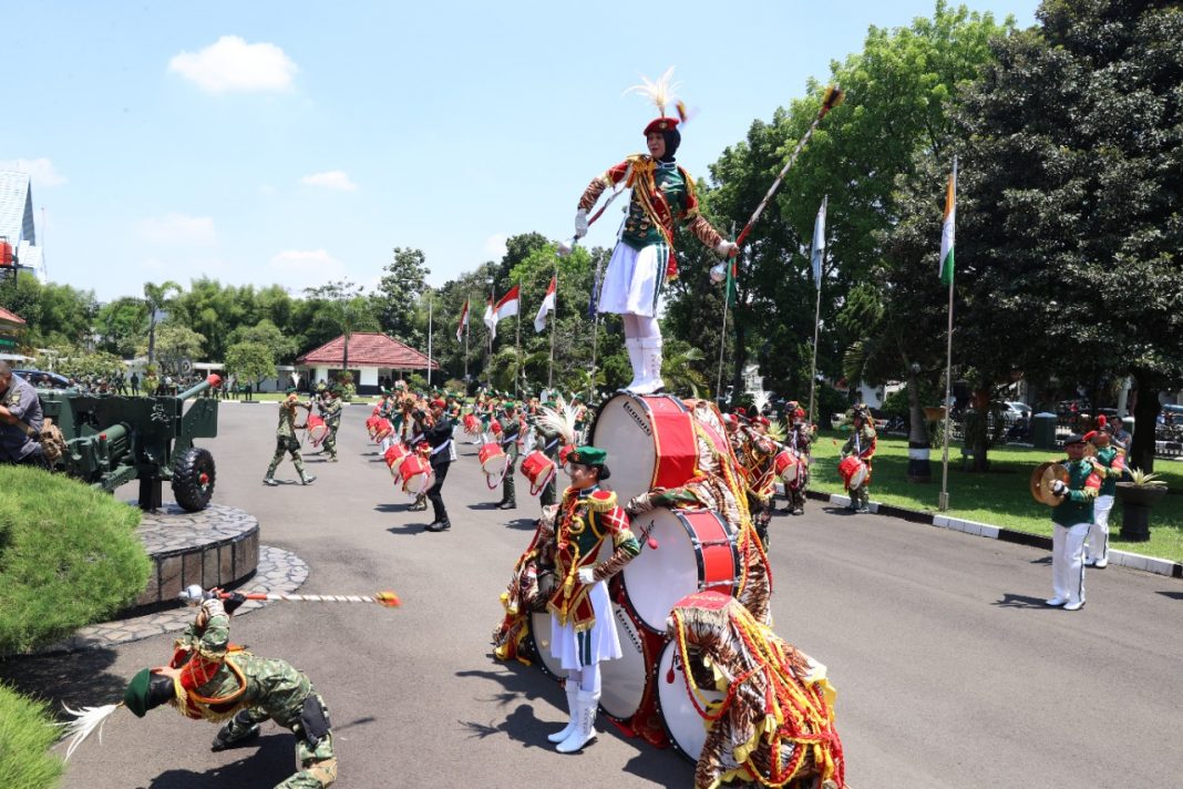 Bakal Tampil pada HUT Ke 77 TNI, KSAD Cek Kesiapan Drumband Canka Panorama
