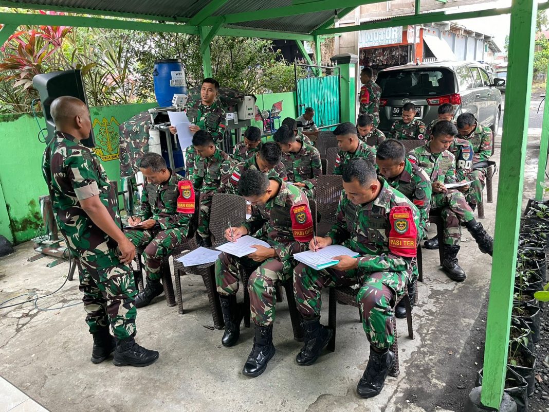 Tim Asistensi Teknis Pusat Teritorial Angkatan Darat Kunjungi Satgas Yonarhanud 3/Yby