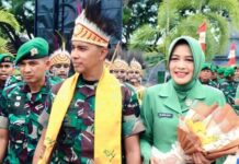 Istri Pangkogabwilhan III Ikhlas Wakafkan Suami Bertugas Kembali ke Hutan Pedalaman Papua