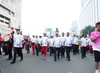 Panglima TNI Hadiri Olahraga Bersama Hari Bhayangkara ke-80, Perkuat Soliditas TNI-Polri